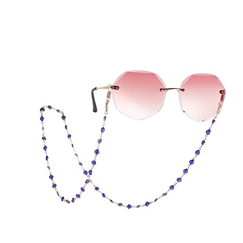 LIKGREAT Böses Auge Brillen Kette Sonnenbrillen Kette Lesebrillenhalter Halsband Sonnenbrillenband Lanyard Brillenband für Frauen Mädchen (274-r) von LIKGREAT