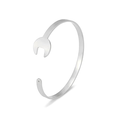 LIKGREAT Schraubenschlüssel Armbänder Mechaniker Werkzeug Mode Armband Armreif Punk Rock Verstellbare Armreifen Edelstahlschmuck Geschenke für Frauen Männer Valentinstag Geburtstag Muttertag (S-2) LIKGREAT Schraubenschlüssel Armbänder Mechaniker Werkzeug Mode Armband Armreif Punk Rock Verstellbare Armreifen Edelstahlschmuck Geschenke für Frauen Männer Valentinstag Geburtstag Muttertag (S-2) von LIKGREAT