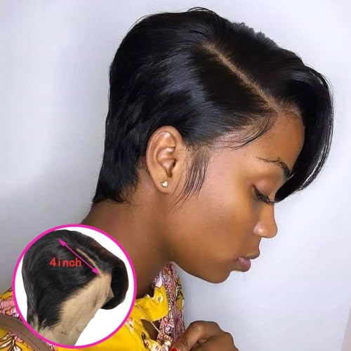 6 Zoll kurze Pixie-Perücke, Seitenscheitel-Perücke, Echthaar-Perücke, schwarze kurze Bob-Perücke, leimloses, gerades Pixie-Schnitt-Haar, for Frauen tägliche Verwendung auf Partys Cosplay. 6 Zoll kurze Pixie-Perücke, Seitenscheitel-Perücke, Echthaar-Perücke, schwarze kurze Bob-Perücke, leimloses, gerades Pixie-Schnitt-Haar, for Frauen tägliche Verwendung auf Partys Cosplay. von LIKUHLI