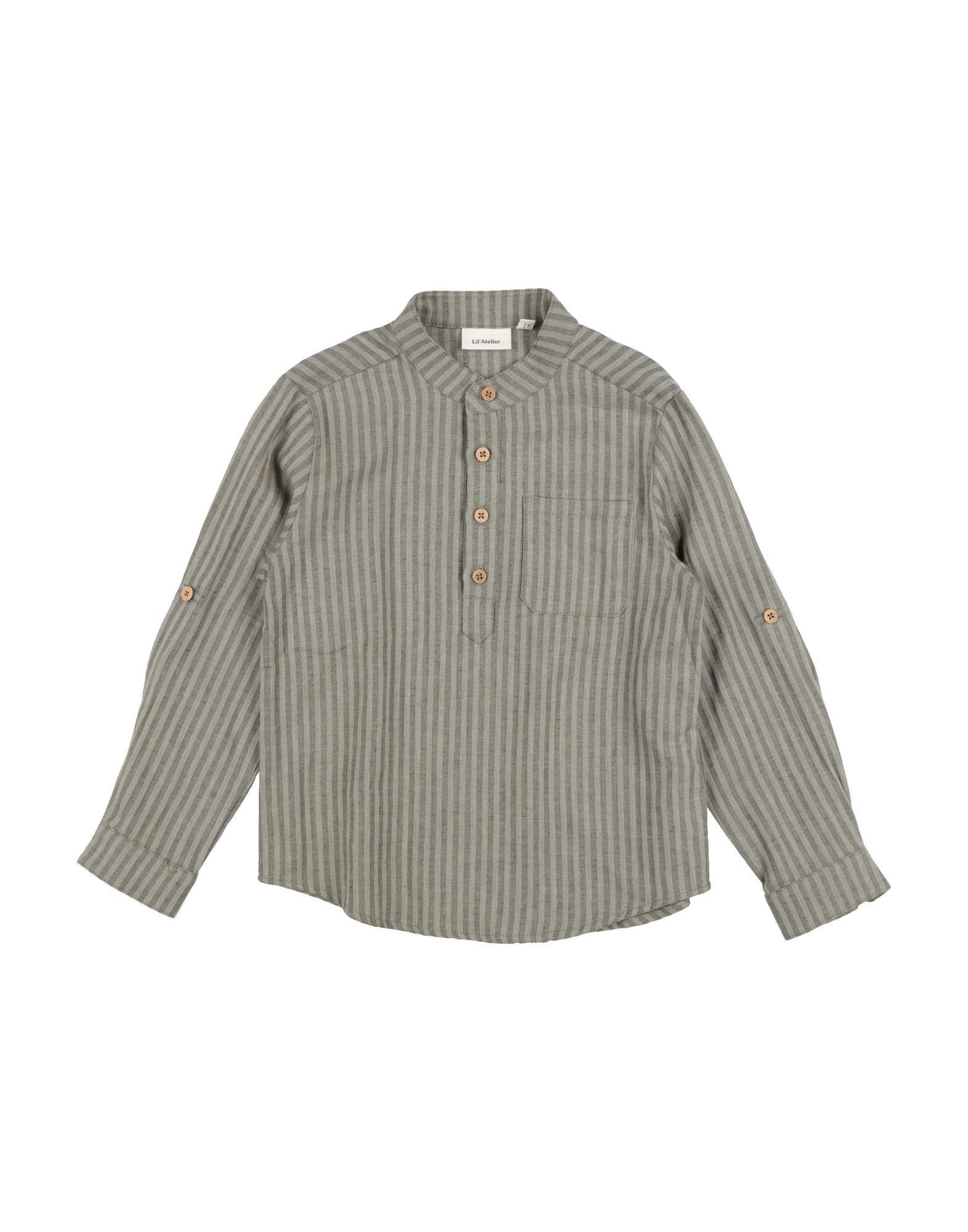 LIL' ATELIER Hemd Kinder Militärgrün von LIL' ATELIER