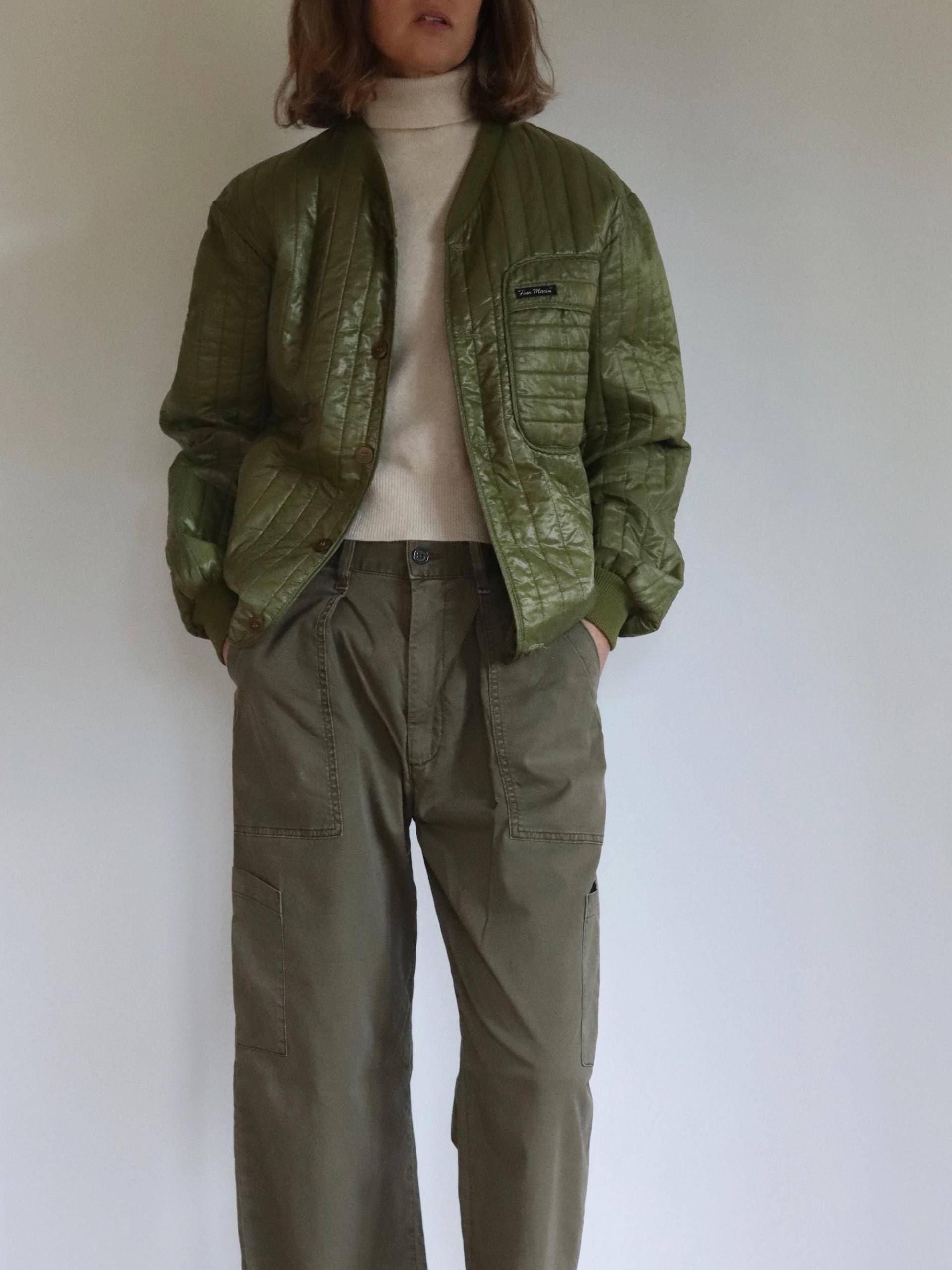 Finn Marin | Leichte Gesteppte Lange Thermo-Jacke von LILAVINTAGESHOP