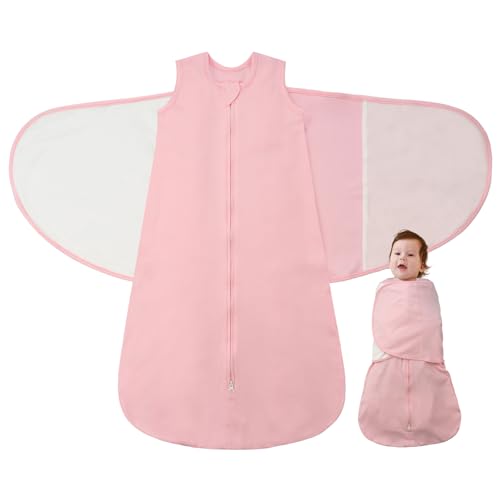 Neugeborene Baby Schlafsack 1 Tog Sommer Pucksack 0-6/6-12 Monate Sommerschlafsack Sleeping Bag 100% Baumwolle Swaddle Schlafanzug Baby Blanket Sommerschlafsäcke für Babys Neugeborenen Geschenk von LILBESTIE