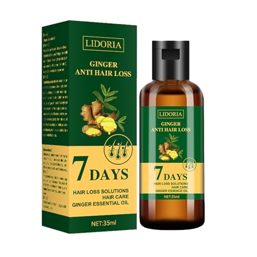2 Stück Ginger Haarwuchsöl Ginger Anti-Haarausfall 7 Tage Haarpflegeserum mit Ingwerextrakt zur Nährung der Haarwurzeln Repariert Beschädigtes Haar Nährt Haarwurzeln für Frauen von LILELIG