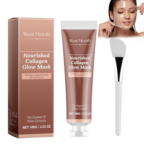 Collagen Maske Collagen Night Wrapping Mask Collagen Overnight Wrapping Peel off Facial Mask Gesichtsmasken Hautpflege für Frauen Strafft Haut Verbessert Elastizität von LILELIG