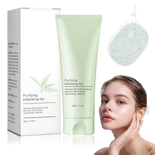 Purifying Exfoliating Gel, Exfoliating Scrub, Purifying Exfoliating Gel Moisturizing Cleanses Skin Give, Deep Cleansing Face and Body Exfoliating Scrub Gel, for Men and Women von LILELIG
