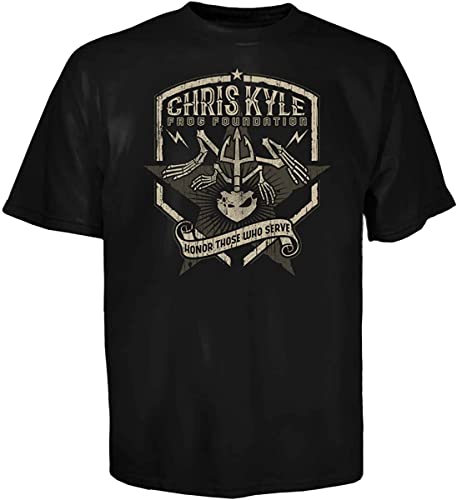 Chris Kyle Frog Foundation Men's Patriot Logo T Shirt Black T-Shirts & Hemden(XX-Large) von LILI956677