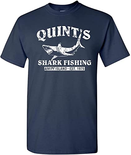Quint's Shark Fishing Jaws Retro Men's T-Shirt T-Shirts & Hemden(XX-Large) von LILI956677