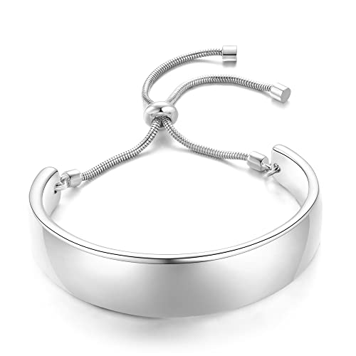 LILIE&WHITE Armband Eleganter Verstellbarer Damen-Armband aus Edelstahl – Zeitloses Design mit Schiebemechanismus – Hochwertiger Schmuck für Alltag und Anlässe von LILIE&WHITE