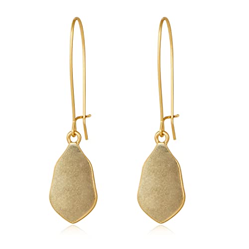 LILIE&WHITE Goldene Boho-Ohrringe für Frauen Boho-Ohrringe Modische Hängeohrringe mit geometrischen Scheiben Modeschmuck für Frauen Geschenk für sie von LILIE&WHITE