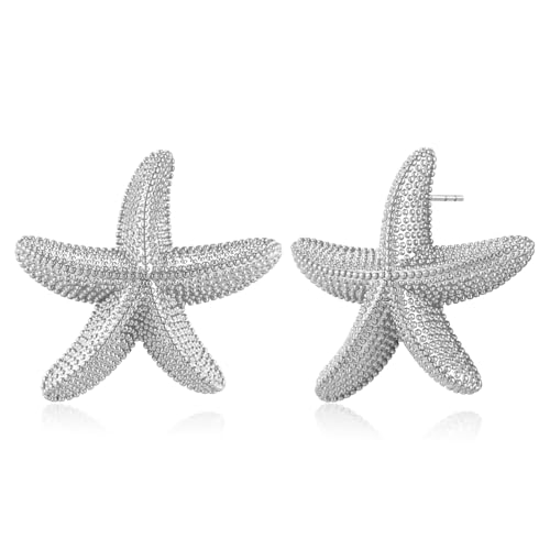 LILIE&WHITE Damen Ohrringe in Seestern-Design, Eleganter Schmuck aus Silber, Perfekt für Sommer, Strand und Alltag von LILIE&WHITE