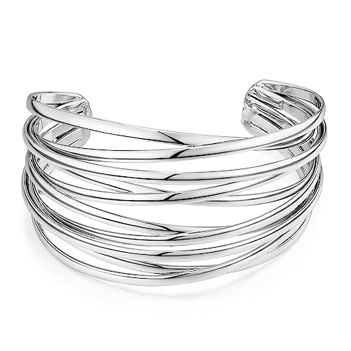 LILIE&WHITE Armreif Damen, versilbert, modernes und elegantes Design LILIE&WHITE Armreif Damen, versilbert, modernes und elegantes Design von LILIE&WHITE