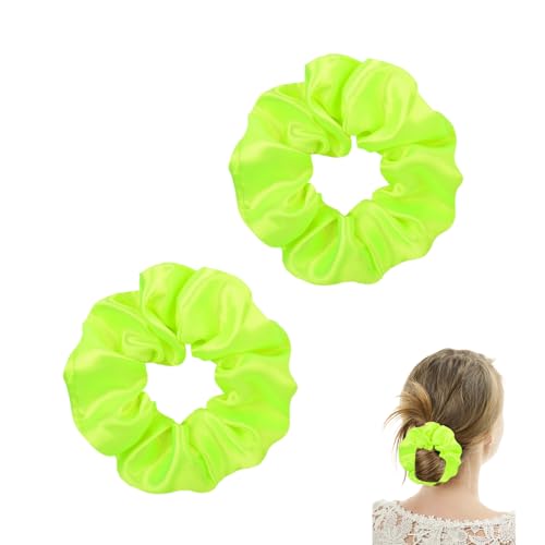 2 Stück haargummi Neon Gelb Grün,Dickes Satin Haar Scrunchies Haarband Elastisch,Damen Weich Skrunschis,Groß Stoff Haargummis,Headband Set,Stylische Frauen Elastisches,Hair Stirnband für Afro Lockiges 2 Stück haargummi Neon Gelb Grün,Dickes Satin Haar Scrunchies Haarband Elastisch,Damen Weich Skrunschis,Groß Stoff Haargummis,Headband Set,Stylische Frauen Elastisches,Hair Stirnband für Afro Lockiges von LILIKAI