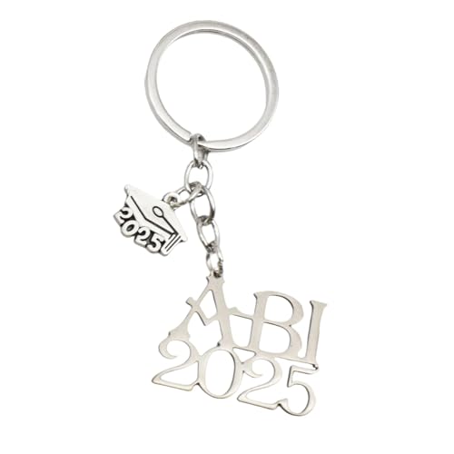 Abitur 2025 Geschenke,Abschluss Prüfung Glücksbringer Schlüsselanhänger,ABI 2025 geschenk Bestandene Graduation Abschlussgeschenk Edelstahl Letter Keychain Decorations,Mädchen Jungs Prufüng Souvenirs von LILIKAI