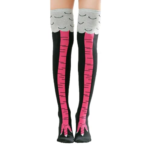 Chicken Leg Socks Erwachsene Witzige Socken Fun Hühner Legs Sock Kostüm Damen Hühnersocken Geschenke Vogel Paw Hühnerbein Overknee Stocking Witzig Personalisierte Wärmer Strümpfe Komische Stockings von LILIKAI