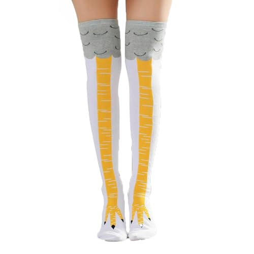 Chicken Leg Socks Erwachsene Witzige Socken Fun Hühner Legs Sock Kostüm Damen Hühnersocken Geschenke Vogel Paw Hühnerbein Overknee Stocking Witzig Personalisierte Wärmer Strümpfe Komische Stockings von LILIKAI