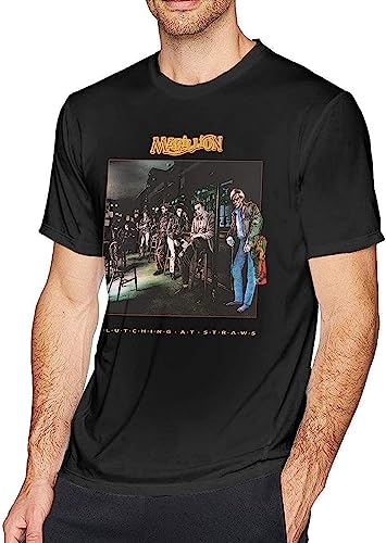 Marillion Clutching at Straws Men's Short Sleeve T Shirt-Black T-Shirts & Hemden(Medium) von LILININ