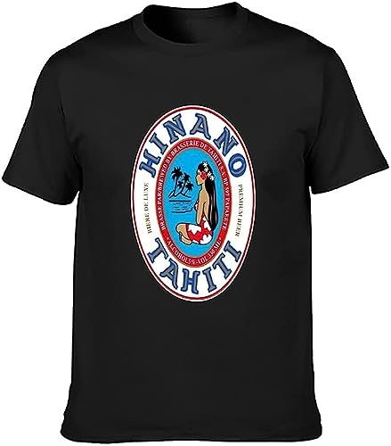Men's Hinano Beer Papeete Tahiti Polynesia Design Cotton T Shirt T-Shirts & Hemden(Large) von LILININ