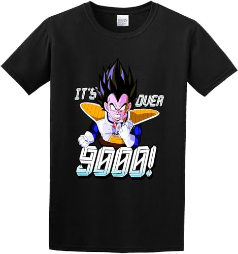 Men's It's Over 9000! T-Shirt Print Tees Short Sleeve O Neck T-Shirts & Hemden(3X-Large) von LILININ