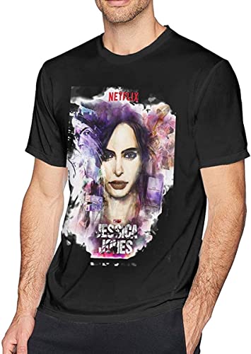 Mens Funny Jessica Jones Season T Shirt Black T-Shirts & Hemden(Medium) von LILININ