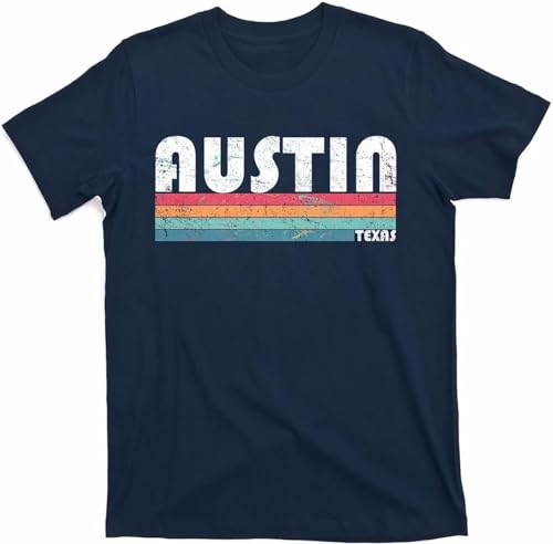 Retro Austin Texas T-Shirt T-Shirts & Hemden(XX-Large) von LILININ
