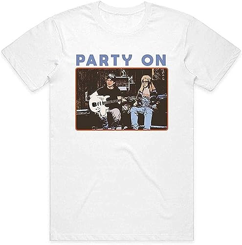 Short Sleeve 1990s Wayne's World Party On T Shirt Top T-Shirts & Hemden(Large) von LILININ