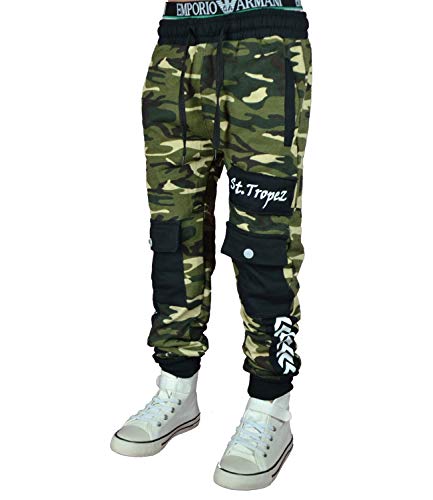 LILIUM-FASHION LFJ-001 Junge/Mädchen Jogginghose (Grün, 152) von LILIUM-FASHION