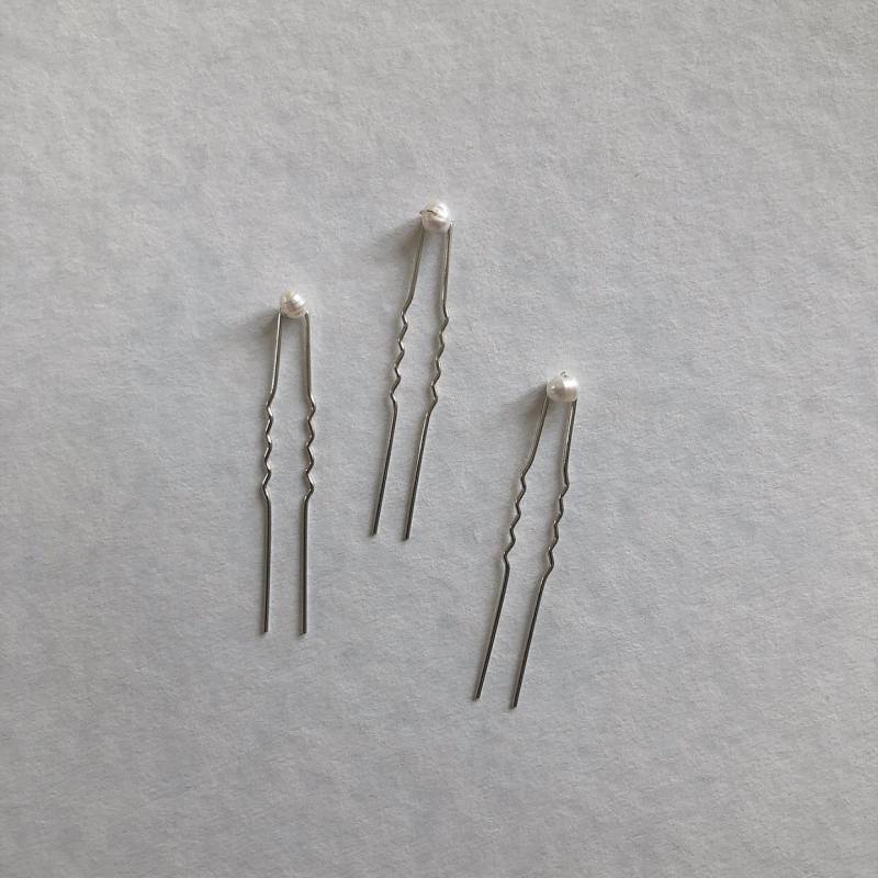 Perle Silber Haarnadeln, Braut Hochzeit Haarteil, Zubehör Haar, Zöpfe Zubehör, Brautjungfer Gast Haarteil von LILLEYSTUDIO