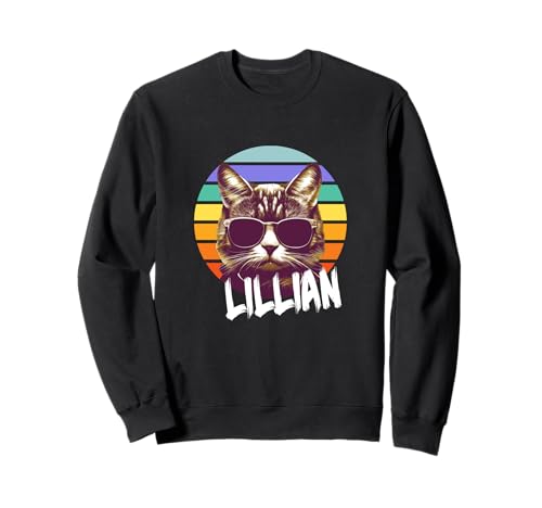 LILLIAN - Schöner Mädchen Name mit lustiger Katze Sweatshirt LILLIAN - Schöner Mädchen Name mit lustiger Katze Sweatshirt von LILLIAN Tochter Enkel Geburtstag Geschenkideen