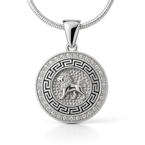 LILLY MARIE Damen Halskette Sternzeichen Löwe Silber 925 Zirkonia von LILLY MARIE