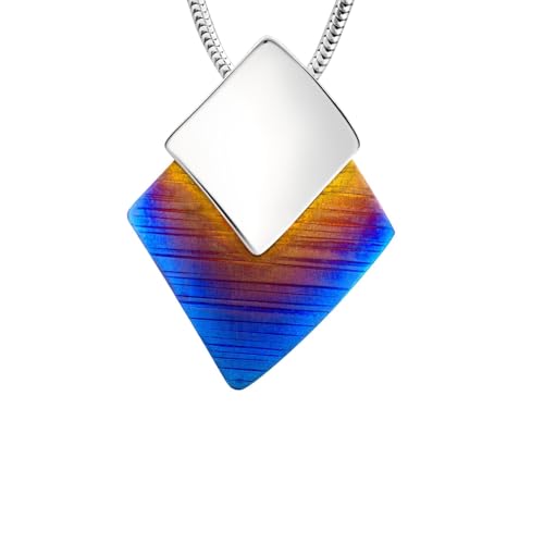 LILLY MARIE Einzigartige Sterling-Silber Halskette Mit Farbverlauf Anhänger von LILLY MARIE