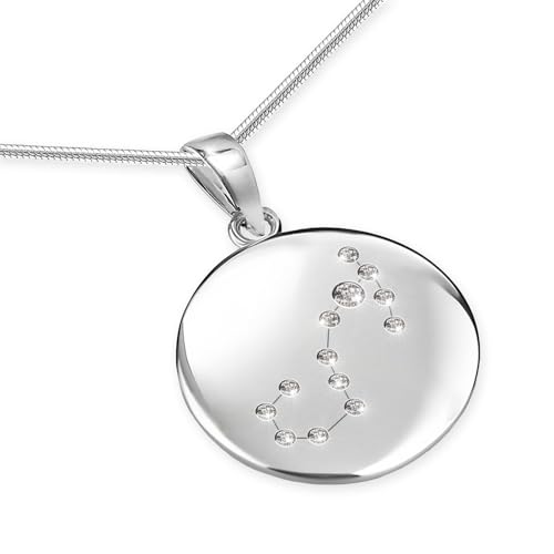 LILLY MARIE Sternzeichen Kette Silber 925 Personalisierte Halskette mit Anhänger Skorpion Damen Geschenk für Frauen Weihnachten Geburtstag Valentinstag von LILLY MARIE