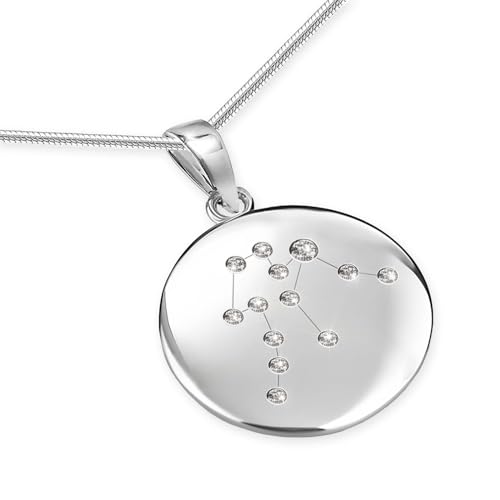 LILLY MARIE Sternzeichen Kette Silber 925 Personalisierte Halskette mit Anhänger Wassermann Damen Geschenk für Frauen Weihnachten Geburtstag Valentinstag von LILLY MARIE