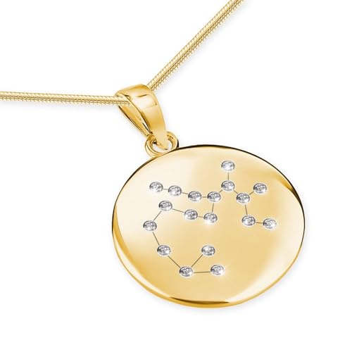 LILLY MARIE Vergoldete Sterling Silber Schlangenkette Mit Schütze Sternzeichen Anhänger von LILLY MARIE