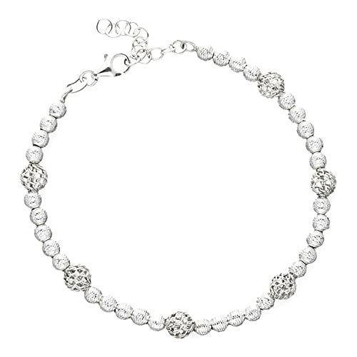 LILLY MARIE Damen Mädchen Armband Silber 925 silber längen-verstellbar Satin-Beutel Geschenk Beste Freundin von LILLY MARIE