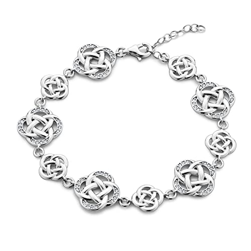 LILLY MARIE Damen Mädchen Armband Silber 925 Länge flexibel Schmuck-Beutel Geschenkideen für die Frau von LILLY MARIE