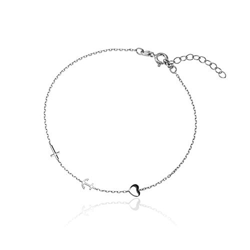 LILLY MARIE Damen Mädchen Silberarmband echt Silber 925 längen-verstellbar Schmuck-Beutel Geschenk für Frauen von LILLY MARIE