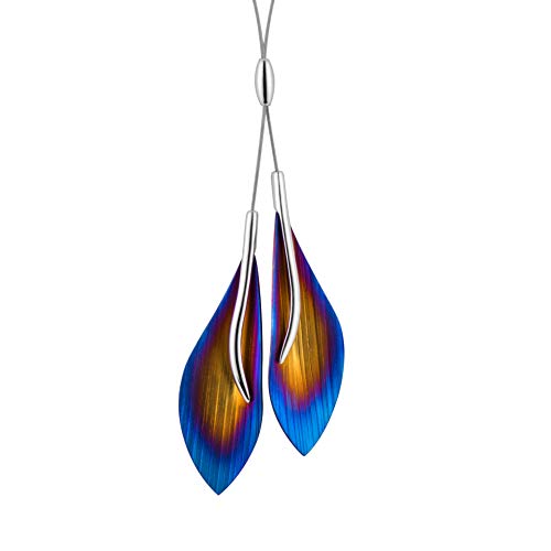 LILLY MARIE Damen Kette Silber 925 Blatt-Anhänger Titan blau lila längen-verstellbar Schmucketui Geschenk Beste Freundin LILLY MARIE Damen Kette Silber 925 Blatt-Anhänger Titan blau lila längen-verstellbar Schmucketui Geschenk Beste Freundin von LILLY MARIE