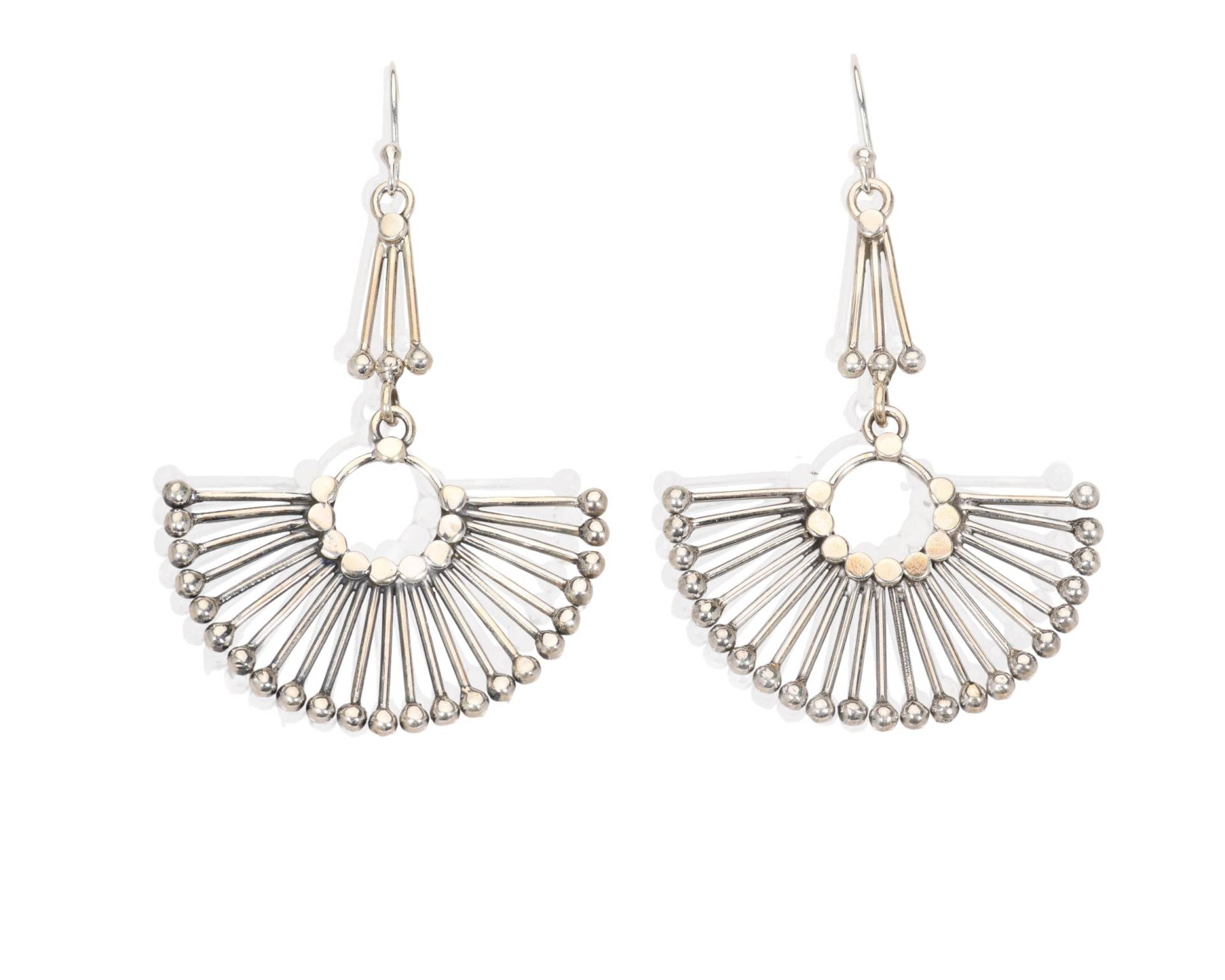 Lange Fächerförmige Hängende Ohrringe Für Frauen Mit Einem Boho Chic | Echte Silber Große in Fächerform Aus 925Er Sterlingsilber von LILYOMofficial