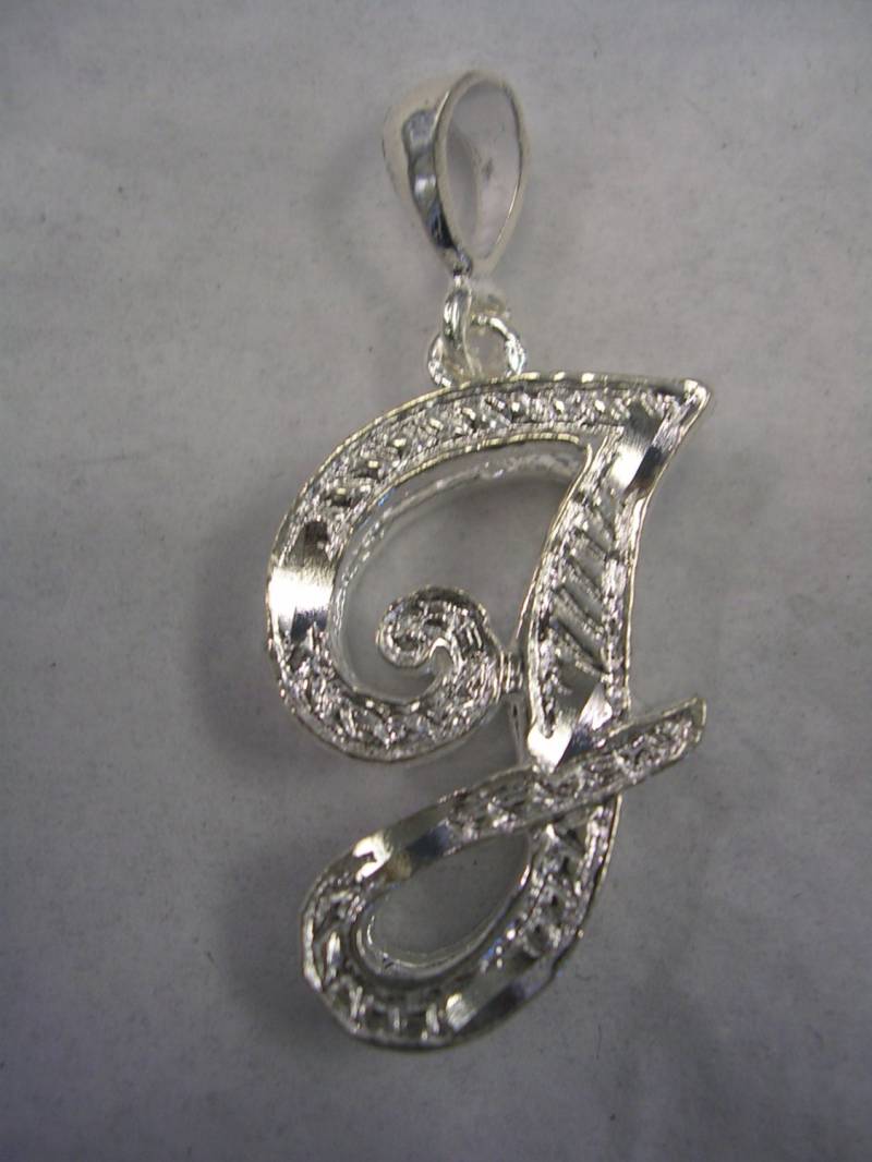 Anfangsbuchstaben Fertig Ich Mit Diamantschliff Anhänger in Sterling-Silber Anfangsbuchstaben Fertig Ich Mit Diamantschliff Anhänger in Sterling-Silber von LILYSJEWELERS