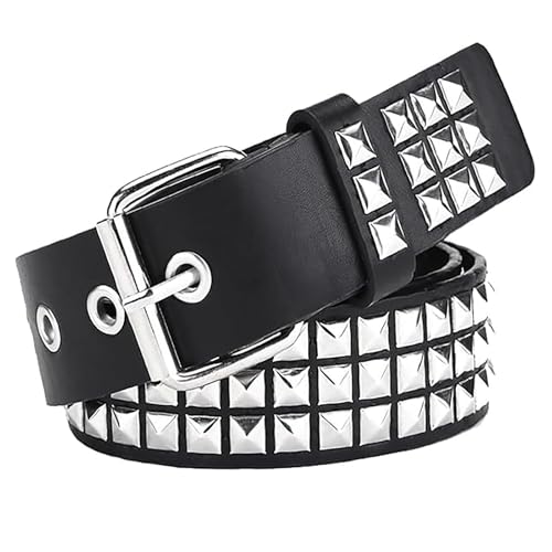 LIMEOW 2 Stück Nietengürtel Damengürtel Herren Gürtel Damen Herrengürtel Damen Studded Belt Herren Gürtel Mit Nieten Geeignet für Alle Arten von Hosen und Verschiedene Anlässe LIMEOW 2 Stück Nietengürtel Damengürtel Herren Gürtel Damen Herrengürtel Damen Studded Belt Herren Gürtel Mit Nieten Geeignet für Alle Arten von Hosen und Verschiedene Anlässe von LIMEOW