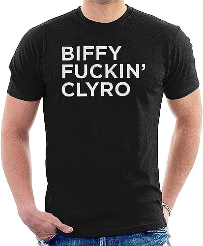 Biffy Fucking Clyro Short Sleeve Mens T-Shirt Black Hemden(3X-Large) von LIN50YIIY
