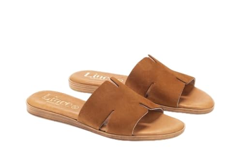 Lince Bequeme Sandalen | Gummisohle | Gel-Einlegesohle | V07908 | Hergestellt in Spanien, Leder, 38 EU von LINCE