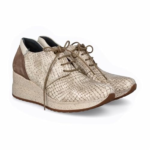 Lince Bequeme Schnürsenkel, Gummisohle, Gel-Einlegesohle, V82324, hergestellt in Spanien, M Creme, 39 EU von LINCE