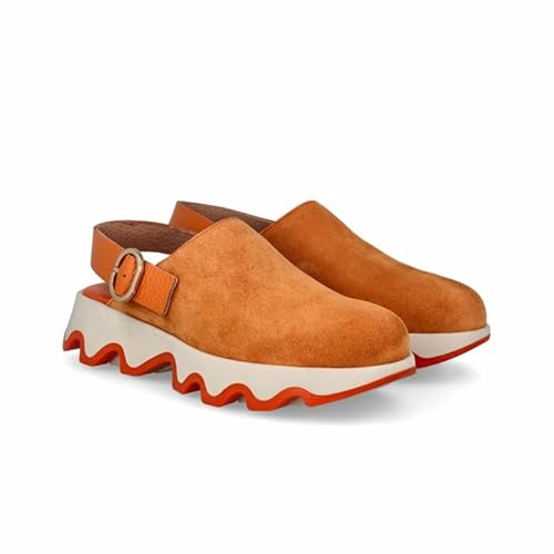 Lince Bequeme Zehenschuhe, Gummisohle, Gel-Einlegesohle, V51009, hergestellt in Spanien, S Orange, 41 EU von LINCE