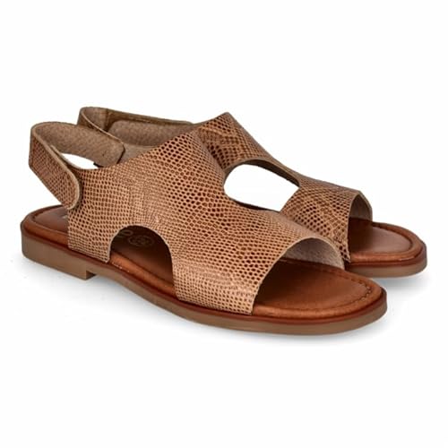 Lince Flache Sandalen, einfacher Verschluss, Gummisohle, Gel-Einlegesohle, V52851, hergestellt in Spanien, T Leder 2, 41 EU von LINCE