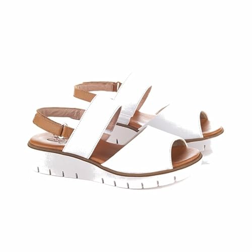 Lince | Leder-Futter | Gummisohle | Gel-Einlegesohle | V13401 | Hergestellt in Spanien, weiß, 35 EU von LINCE