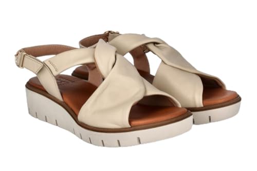 Lince Ledersandalen, Keilsohle, Gel-Einlegesohle, V13406, hergestellt in Spanien, Off, 40 EU von LINCE