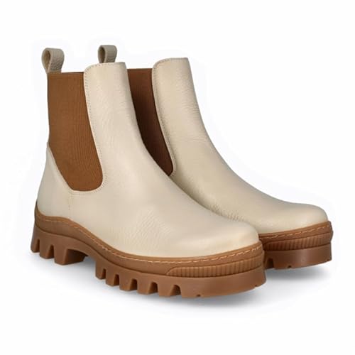 Lince Stiefel Comodo | Gummisohle | Gel-Einlegesohle | I20051 | Hergestellt in Spanien, beige, 39 EU von LINCE