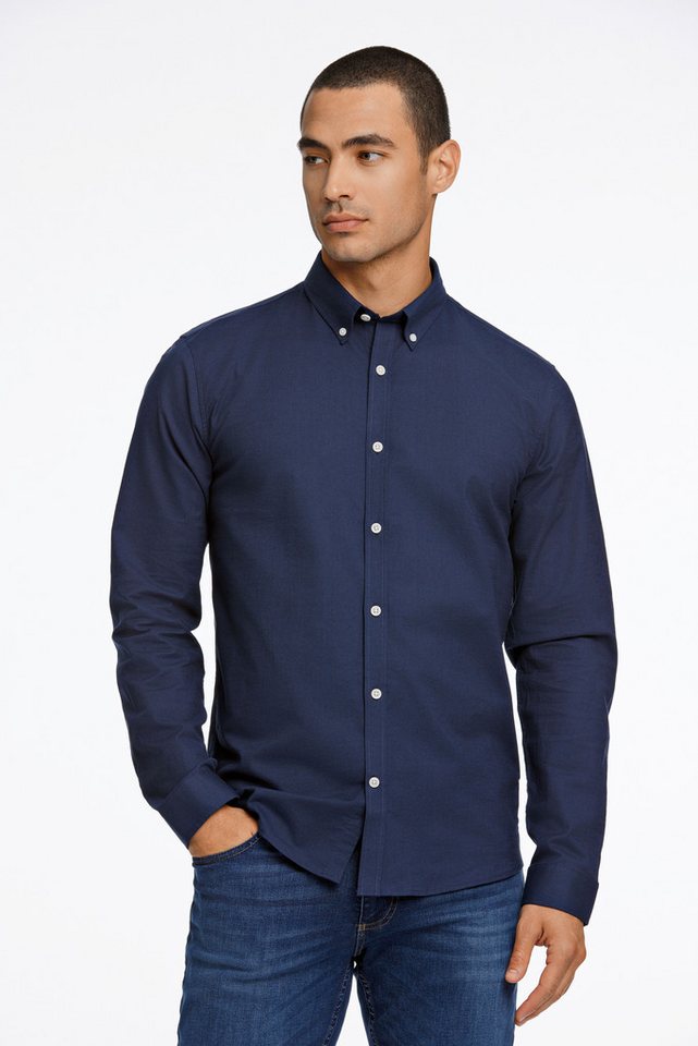LINDBERGH Langarmhemd mit Button-Down-Kragen von LINDBERGH