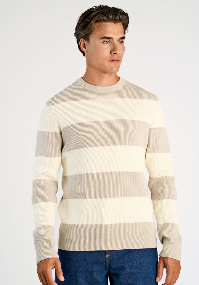LINDBERGH Strickpullover mit Colorblocking-Streifen von LINDBERGH